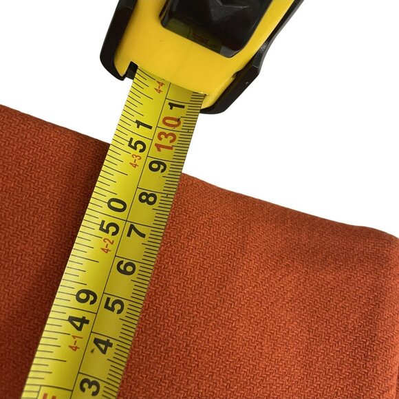 Zara Womens Tailored Long Jacket Coat Medium M Orange Wool Blend 2211/806 NWOT - Picture 11 of 12